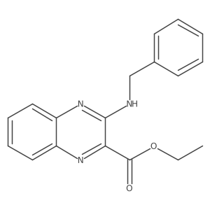 Ethyl 3-(benzylamino)-2-quinoxalinecarboxylate结构式