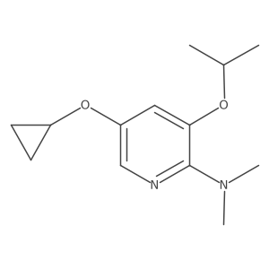 5-Cyclopropoxy-3-isopropoxy-N,N-dimethylpyridin-2-amine Structure
