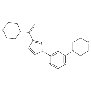 thiomorpholino(1-(6-thiomorpholinopyrimidin-4-yl)-1H-imidazol-4-yl)methanone Structure