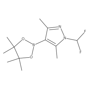 1-(difluoromethyl)-3,5-dimethyl-4-(4,4,5,5-tetramethyl-1,3,2-dioxaborolan-2-yl)-1H-pyrazole Structure