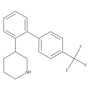 Piperidine, 3-[4a(2)-(trifluoromethyl)[1,1a(2)-biphenyl]-2-yl]-结构式