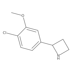2-(4-Chloro-3-methoxyphenyl)azetidine结构式