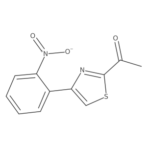 1-(4-(2-Nitrophenyl)thiazol-2-yl)ethan-1-one Structure