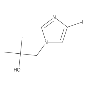 1-(4-iodo-1H-imidazol-1-yl)-2-methylpropan-2-ol结构式