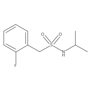 1-(2-fluorophenyl)-N-isopropylmethanesulfonamide结构式
