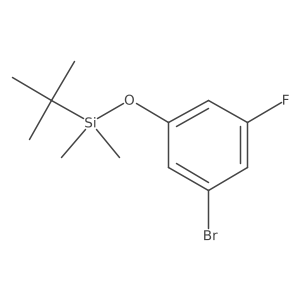 3-Bromo-5-fluorophenoxy(tert-butyl)dimethylsilane Structure