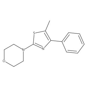 4-(5-Methyl-4-phenyl-1,3-thiazol-2-yl)morpholine结构式