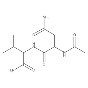 L-Valinamide, N2-acetyl-L-asparaginyl-结构式