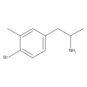 (2S)-1-(4-bromo-3-methylphenyl)propan-2-amine结构式