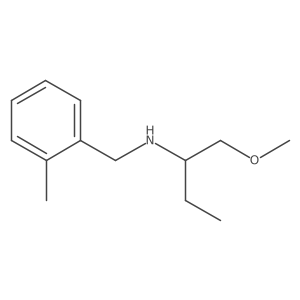 (1-Methoxybutan-2-yl)[(2-methylphenyl)methyl]amine结构式