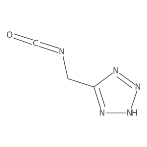 Tetrazolyl-1-methyl isocyanate Structure