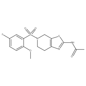 N-(5-((5-fluoro-2-methoxyphenyl)sulfonyl)-4,5,6,7-tetrahydrothiazolo[5,4-c]pyridin-2-yl)acetamide Structure