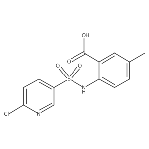 2-(6-Chloropyridine-3-sulfonamido)-5-methylbenzoic acid Structure