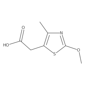 5-Thiazoleacetic acid, 2-methoxy-4-methyl-结构式