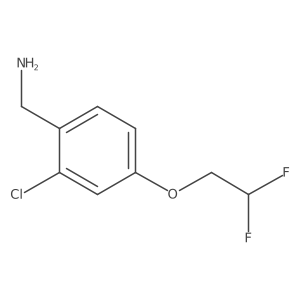 [2-Chloro-4-(2,2-difluoroethoxy)phenyl]methanamine Structure
