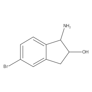 1-Amino-5-bromo-2,3-dihydro-1H-inden-2-ol Structure