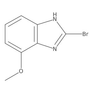 2-Bromo-4-methoxy-1H-benzo[d]imidazole结构式