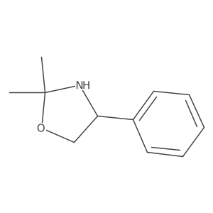 (R)-2,2-dimethyl-4-phenyloxazolidine结构式