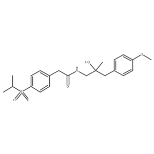 N-(2-hydroxy-3-(4-methoxyphenyl)-2-methylpropyl)-2-(4-(isopropylsulfonyl)phenyl)acetamide Structure