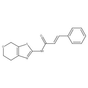 N-(6,7-dihydro-4H-pyrano[4,3-d]thiazol-2-yl)cinnamamide Structure
