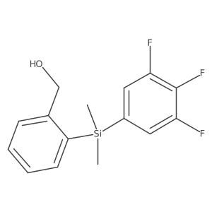{2-[Dimethyl-(3,4,5-trifluorophenyl)silyl]phenyl}methanol Structure