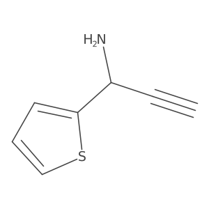 1-(Thiophen-2-yl)prop-2-yn-1-amine结构式
