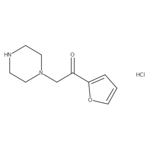 1-(Furan-2-yl)-2-(piperazin-1-yl)ethanone hydrochloride结构式