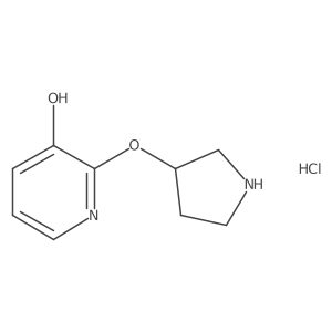 (R)-2-(pyrrolidin-3-yloxy)pyridin-3-ol hydrochloride结构式