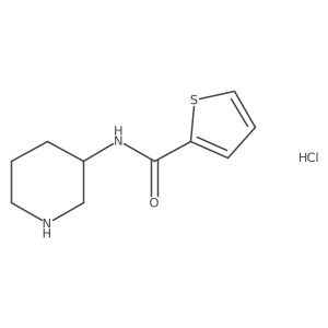 (R)-N-(piperidin-3-yl)thiophene-2-carboxamide hydrochloride结构式