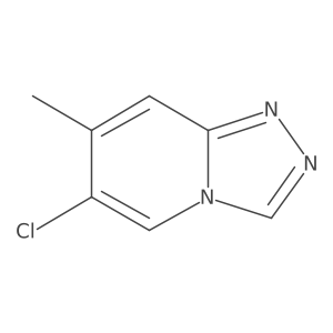 6-Chloro-7-methyl-[1,2,4]triazolo[4,3-a]pyridine结构式