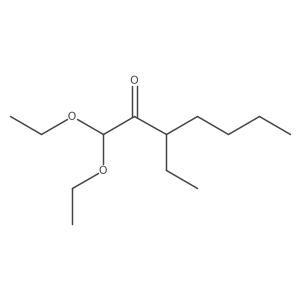 2-Heptanone, 1,1-diethoxy-3-ethyl- Structure