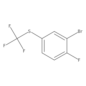 Benzene, 2-bromo-1-fluoro-4-[(trifluoromethyl)thio]- Structure
