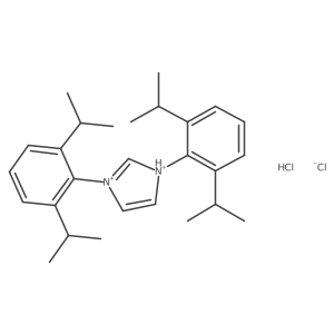 1,3-Bis(2,6-diisopropylphenyl)imidazolium Chloride Hydrochloride Structure