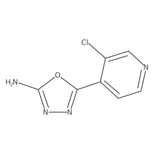 5-(3-Chloropyridin-4-yl)-1,3,4-oxadiazol-2-amine Structure