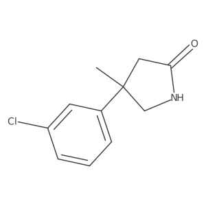 4-(3-Chlorophenyl)-4-methylpyrrolidin-2-one Structure