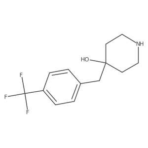 4-(4-(Trifluoromethyl)benzyl)piperidin-4-ol Structure