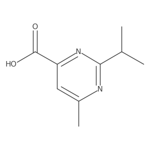 2-Isopropyl-6-methylpyrimidine-4-carboxylic acid结构式