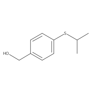 [4-(Propan-2-ylsulfanyl)phenyl]methanol结构式
