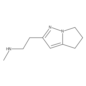 2-(5,6-Dihydro-4H-pyrrolo[1,2-b]pyrazol-2-yl)-N-methylethan-1-amine结构式