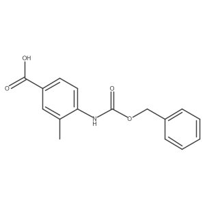 4-Benzyloxycarbonylamino-3-methyl-benzoic acid结构式