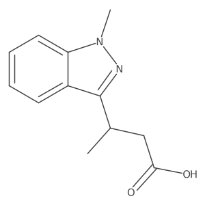 3-(1-methyl-1H-indazol-3-yl)butanoic acid结构式