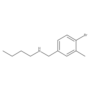 [(4-Bromo-3-methylphenyl)methyl](butyl)amine Structure