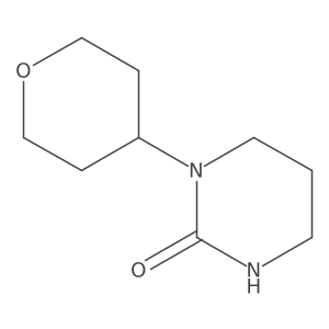 1-(tetrahydro-2H-pyran-4-yl)tetrahydropyrimidin-2(1H)-one结构式