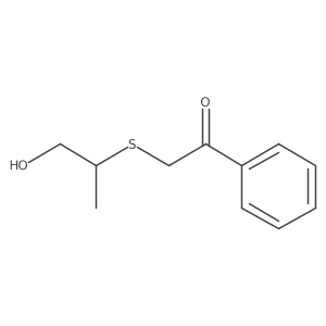 2-[(1-Hydroxypropan-2-yl)sulfanyl]-1-phenylethan-1-one Structure