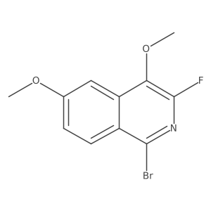 1-Bromo-3-fluoro-4,6-dimethoxyisoquinoline结构式