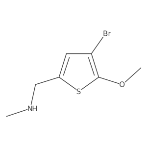 [(4-Bromo-5-methoxythiophen-2-yl)methyl](methyl)amine Structure