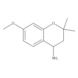(4R)-7-methoxy-2,2-dimethyl-3,4-dihydro-2H-1-benzopyran-4-amine结构式