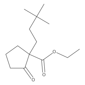 Ethyl 1-(3,3-dimethylbutyl)-2-oxocyclopentane-1-carboxylate结构式