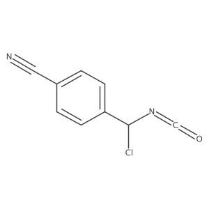 4-(Chloro(isocyanato)methyl)benzonitrile Structure