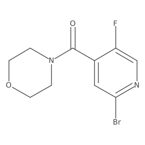 (2-Bromo-5-fluoropyridin-4-yl)(morpholino)methanone Structure